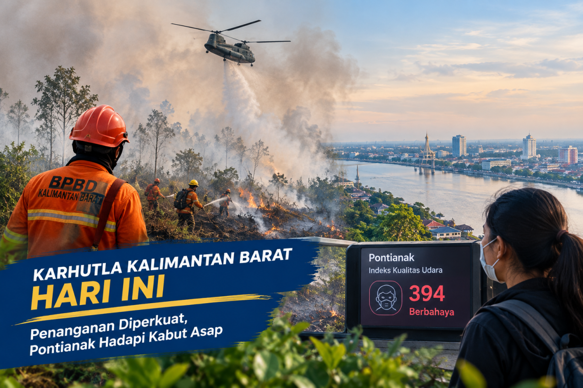 Karhutla Kalimantan Barat Hari Ini Jadi Sorotan, Kabut Asap
